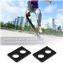eMagTech 10pcs 6mm Joint de Planche à roulettes Longboard Riser Pads avec Pont Nail Skate Accessoires Réparation Absorption des 