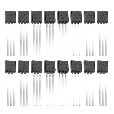 eMagTech 50pcs BS170 Transistor Mosfet Remplacement N Canal Redresseur MOSFET Tube N-canal Tubes à Effet de Champ pour Projet de