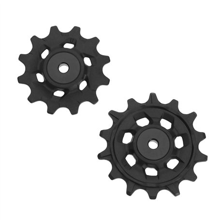 eMagTech Lot de 2 poulies de dérailleur de vélo en alliage d'aluminium étroit/large 12T 14T compatibles avec Sram X01 XX1 GX NX