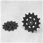 eMagTech Lot de 2 poulies de dérailleur de vélo en alliage d'aluminium étroit/large 12T 14T compatibles avec Sram X01 XX1 GX NX 