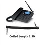 ECSiNG Lot de 4 câbles de rechange en PVC pour combiné téléphonique Noir 1,5 m