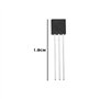 ECSiNG 10 Pièces Transistors J-FET à Canal N DC 25 V 100 MA 2N3819 Transistors J-FET TO-92 Transistors FET pour Applications de