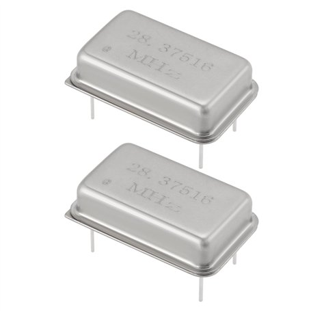 ECSiNG Lot de 2 oscillateurs rectangulaires à cristal 4P 28