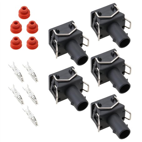 LT Easiyl 5 Sets de Connecteurs Automobiles à 1 Broche Connecteur de Faisceau de Câbles Femelle 357972771 avec Prise de Borne Pr
