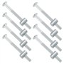 SG Store 48pcs M6 X 75 Mm Boulons M6 X 15 Mm Écrous Cylindriques Kits de de Chevilles Vis à Tête Creuse Hexagonale Plaquées Zinc