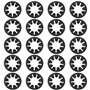 SG Store Lot de 20 Rondelles de Serrage à Dents Internes pour Roulement d'arbre de 20 Mm pour Roue de Véhicule Meubles 19 X 38