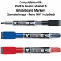 PILOT Lot de 3 Recharges pour V BOARD MASTER S bleu