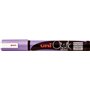 uni-ball 186220 UNI CHALK Marqueur pour fenêtre et craie avec pointe ogive PWE-5M Violet métallisé