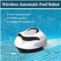 hzexun Robot Piscine sans Fil 100 Minutes D'autonomie, Aspirateur de Piscine Entièrement Automatique pour Piscines Hors-Sol et E