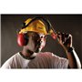 Draper 69933 Casque de sécurité avec protège-oreilles et visière, Jaune