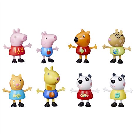 Peppa Pig Pack de 8 Figurines : Peppa et George Pig