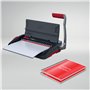 GBC CombBind CB12 4410060 Relieuse manuelle pour 165 feuilles A5/A4, design compact et léger, perfore 12 feuilles, noir/argenté