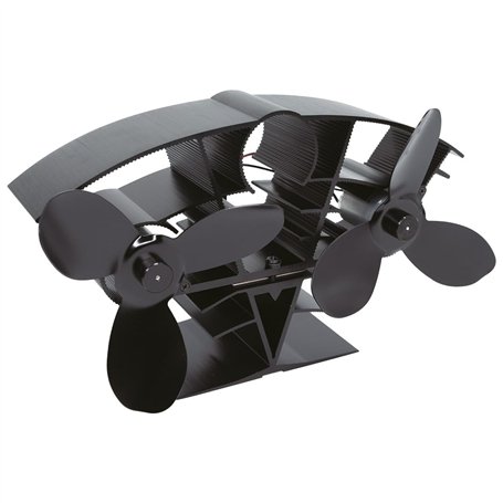 Valiant Whirlwind Ventilateur de poêle – Ventilateur de brûleur à bûches à Circulation d'air Chaud