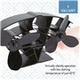 Valiant Whirlwind Ventilateur de poêle – Ventilateur de brûleur à bûches à Circulation d'air Chaud, Noir
