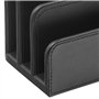Osco Porte-lettres en similicuir - noir