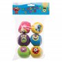 Baker Ross AX273 Mini Balles Souples Monstres - Paquet De 6, Balles Rebondissantes pour Enfants, Idéales pour Les Sacs De Fête E