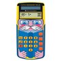 Texas Instruments LPROFSOLAR Little Professor Calculatrice solaire d'apprentissage,jaune,bleu