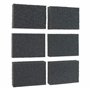 Corail 74300 Essentials abrasifs éponge de ponçage Bloque avec sec ou humide Grain Fin Medium et épais Pack Lot de 6 pièces