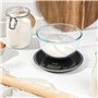 Salter Balance de cuisine ronde– Balances numériques pour la cuisson et la cuisson, mesure des liquides et des fluides, écran LC