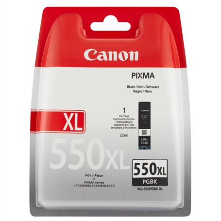 Canon PGI-550XL Cartouche BK Noire XL (Pack Plastique sécurisé)
