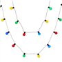Lights4fun Guirlande Lumineuse Guinguette Extérieur de 7,25 m avec 30 Ampoules LED Multicolores IP44 Imperméable Guirlande Lumiè