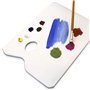 iGadgitz Home U7092 Palette Peinture Palette Jetable Bloc Palettes (50 Feuilles) -Blanc
