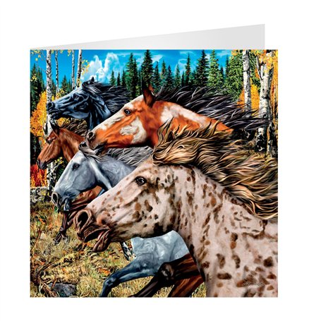 3D LiveLife Deluxebase Carte de vœux vierge avec image lenticulaire 3D et enveloppe. Carte unique pour toutes les occasions et e