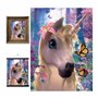 3D LiveLife Affiche Murales Lenticulaires Licorne Mignone de Deluxebase. Poster Fantaisie 3D sans Cadre. Décoration Murale Parfa