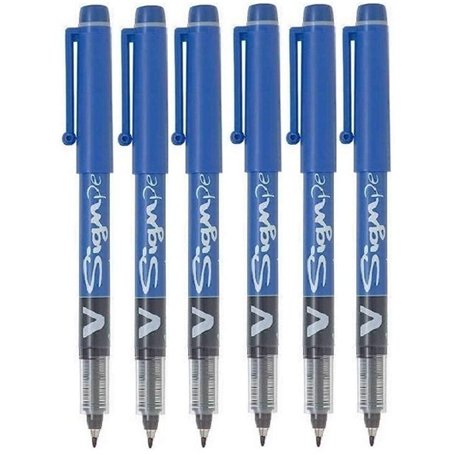 Pilot SW-VSP V Sign Lot de 6 stylos à encre liquide et pointe moyenne 2 mm