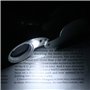 TRIXES Set de 3 loupes de bijoutier lentilles 30, 40, Double 30/60 avec éclairage LED loupe eclairante