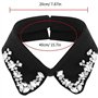 TRIXES Faux Col Strass – Collier Diamante – Déguisement Halloween – Accessoire Applique Collier Détachable