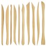 Kurtzy Outils Sculpture Argile en Bois (10 Pièces) - 14