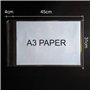 TaylorHe Lot de 100 sacs en cellophane transparent A3 avec fermeture autocollante - 31 cm x 45 cm + couvercle de 4 cm