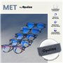 OPULIZE Met Lunettes de Lecture Anti-Lumière Bleue Pack de 3 Montures Rondes et Minces Charnières à Ressort Améliore le Sommeil 