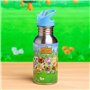 Animal Crossing Metal Bouteille d'eau avec paille 500 ml