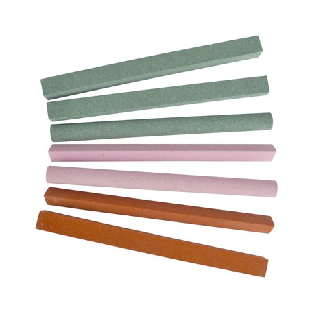 La pierre d'affûtage assortis Set 180 & 240 Grit diverses formes Slipstones TE267