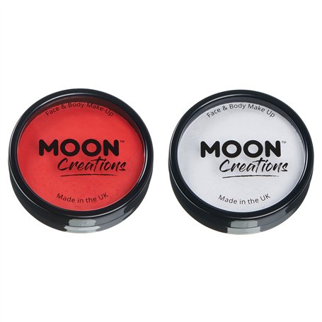 Moon Creations Maquillage professionnel visage et corps | Moules à gâteaux professionnels avec peinture colorée |pour enfants et