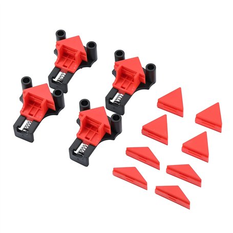 TOPWAY Serre Joint d'angle 4 Pièces 60/90/120 Degrés Pinces à Angle Droit Presses d'angles pour le Travail du Bois