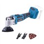 KATSU FIT-BAT 21V Outil Multifonction Oscillant sans Fil Brushless Moteur sans Balais avec 6 Vitesses, Système de Changement Rap
