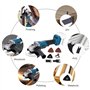 KATSU FIT-BAT 21V Meuleuse d'Angle sans Fil Brushless 115mm 125mm Moteur sans Balais avec Kits d'Accessoires Multi-outils Oscill