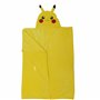 Character World Couverture Polaire à Capuche Officielle Pokémon | Couvre-lit Super Doux et Chaud, Motif sourires avec tête de Pi