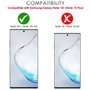 TECHGEAR Protection Écran Compatible avec Samsung Galaxy Note 10 Plus/Note 10+ 5G [ghostSHIELD] Film Protecteur Écran en TPU ave