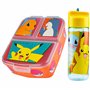 Pokémon Boite Repas avec Compartiments et Gourde Enfant - Idéal pour École et Sortie