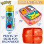 Pokémon Boite Repas avec Compartiments et Gourde Enfant - Idéal pour École et Sortie