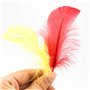 volumoon 100Pcs Plumes Colorées, Plume Loisirs Creatifs, Plumes d'oie, Plumes Décoratives, Plume Naturelles pour Attrape-Rêves,