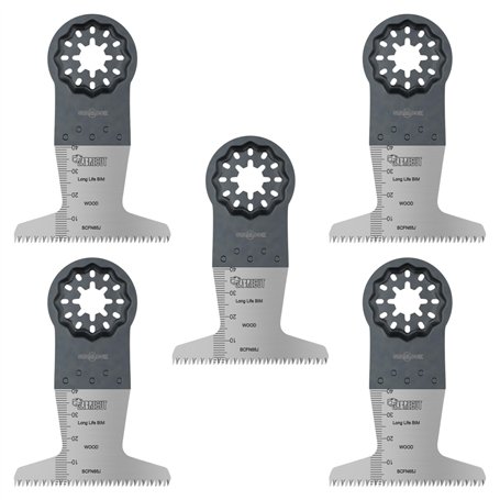 5 x SabreCut SCFN65J_5 65mm x 40mm bimétallique (BIM) longue durée 14 TPI lames à dents grossières compatibles avec Bosch Fein S