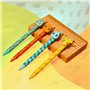 Pokémon Set de 4 Stylos Effaçables Pikachu Fournitures Scolaires Kawaii Cute Kit Papeterie Kawaii Stylo bille à Encre bleue Cade