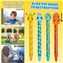 Pokémon Set de 4 Stylos Effaçables Pikachu Fournitures Scolaires Kawaii Cute Kit Papeterie Kawaii Stylo bille à Encre bleue Cade