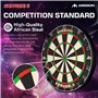 Mission Darts DB023 Samurai II Cible de fléchettes Standard de compétition Professionnelle avec Structure métallique Ultra Fine