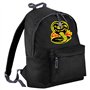 SmartyPants Sac à dos noir avec nom personnalisé Cobra Kai – Arts martiaux comédie karaté Kung Fu émission TV cinéma film enfant
